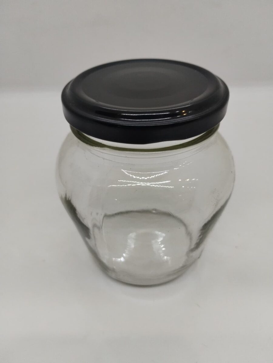 Frasco Transparente con Tapa Almendra
