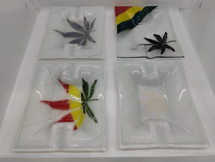 Cenicero Vidrio Chalas 15x19cm