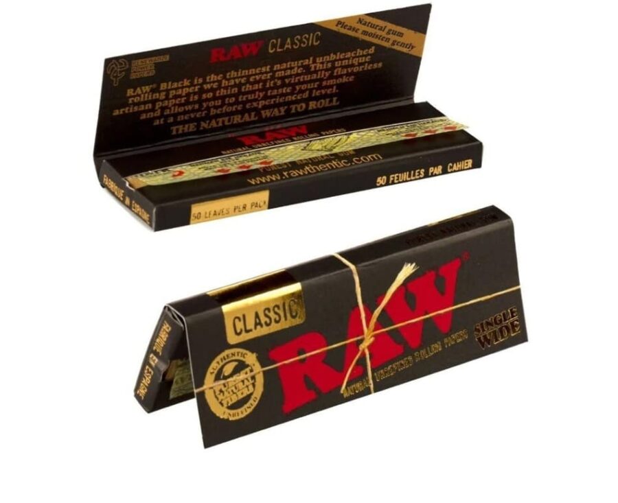 Papel Raw Classic Black 70mm