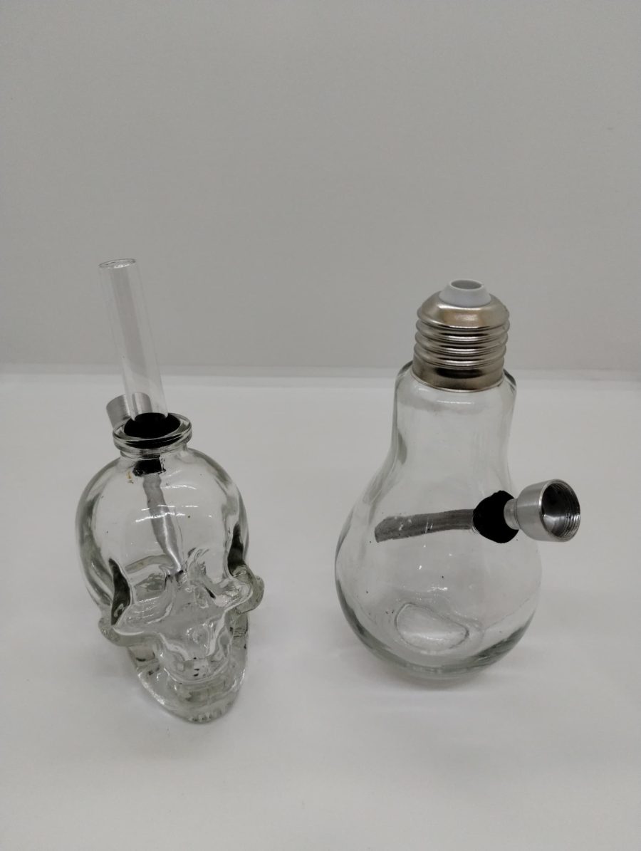 Bong Vidrio Foco Calavera