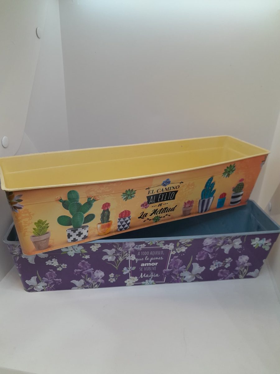 Maceta Jardinera Estampada 40cm